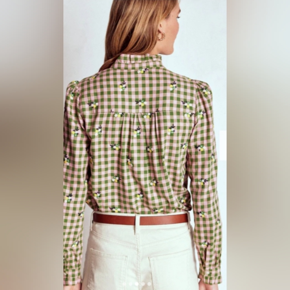 Boden Helena Brushed Cotton Top - Picture 2 of 8